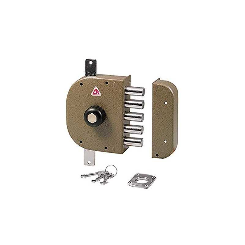 SERRATURA A POMPA PER PORTA BLINDATA DOM CR 3200P-02N / 3200P-52N