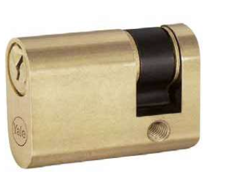 MEZZO CILINDRO OVALE 090 A CHIAVE VERTICALE YALE N0903