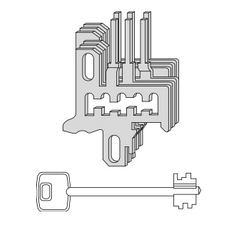 KIT GRUPPO DI RICAMBIO GORGES MAPPA CISA 07590010