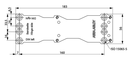 PIASTRA DI MONTAGGIO ASSA ABLOY DIN A120