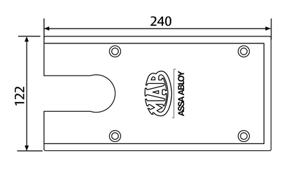 PIASTRA DI COPERTURA CHIUDIPORTA ASSA ABLOY AC530