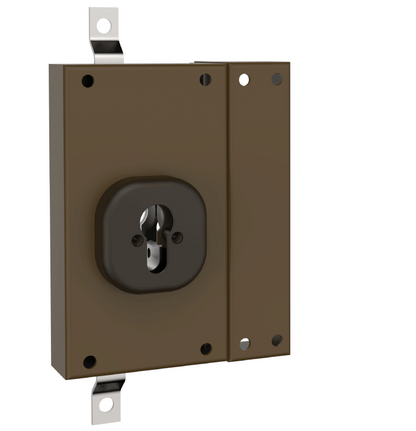 SERRATURA G 553 CILINDRO EUROPEO TRIPLICE MARRONE A 5 CATENACCI MOIA G553DX / G553SX