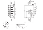 SERRATURA G 553 CILINDRO EUROPEO TRIPLICE MARRONE A 4 CATENACCI CON MEZZO GIRO MOIA G554DX / G554SX