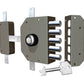 SERRATURA A POMPA PER PORTA BLINDATA DOM CR 3300P-02N / 3300P-52N