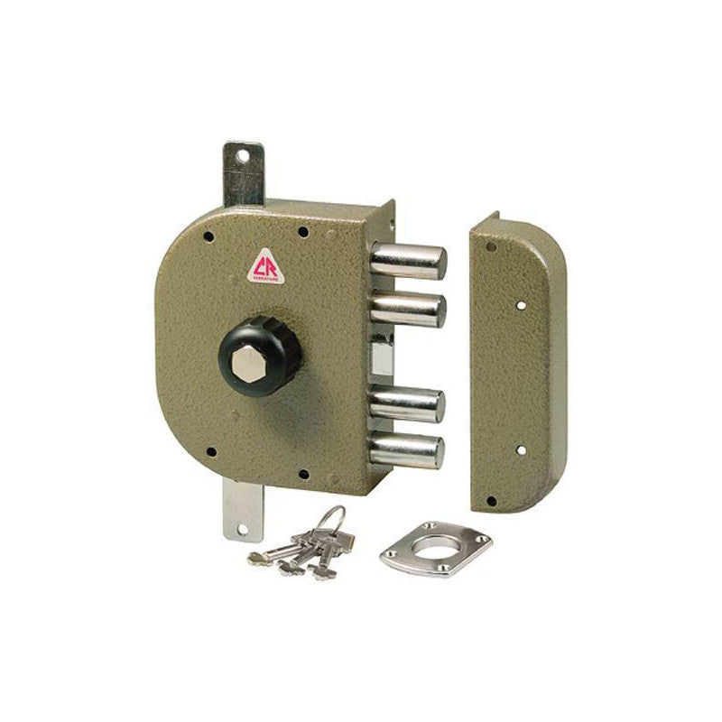 SERRATURA A POMPA PER PORTA BLINDATA DOM CR 3250P-02N / 3250P-52N