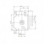 SERRATURA TRIPLICE A POMPA 1/2 GIRO MOIA G424 DX / SX