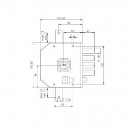 SERRATURA TRIPLICE A POMPA 1/2 GIRO MOIA G424 DX / SX