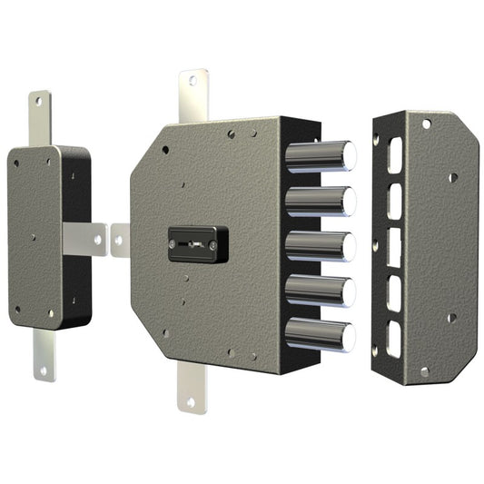 SERRATURA A DOPPIA MAPPA QUINTUPLICE PER PORTA BLINDATA DOM CR 2300-01N / 2300-51N