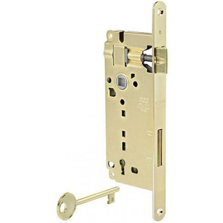 SERRATURA MONTANTE PATENT GRANDE IN OTTONE AGB B00591 30/35/40/45/50/60 03
