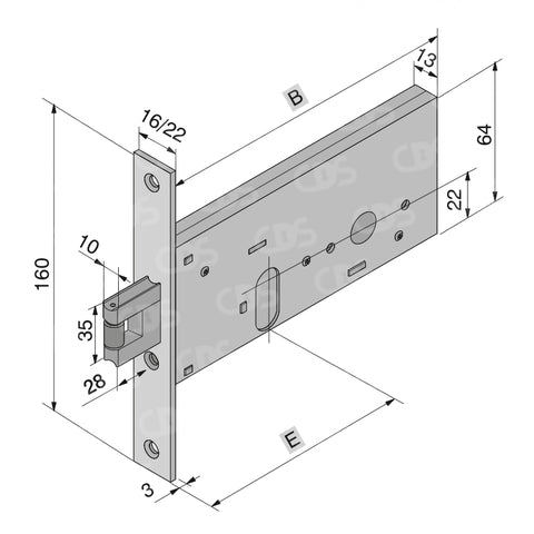 SERRATURA A FASCIA WELKA 134