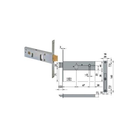 SERRATURA FASCIA BASSA CISA 44151