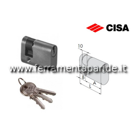 MEZZO CILINDRO OVALE C2000 CISA 08220