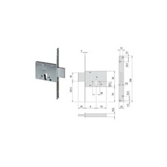 SERRATURA A FASCIA CISA 56013.60