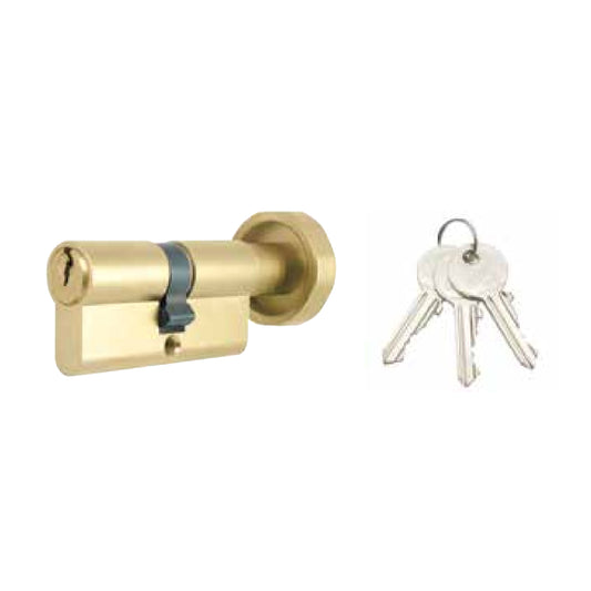 CILINDRO EUROPEO IN OTTONE CON POMOLO ROTONDO MG 025