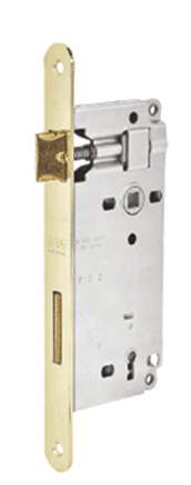 SERRATURA MONTANTE PATENT GRANDE IN OTTONE AGB B00591 30/35/40/45/50/60 03