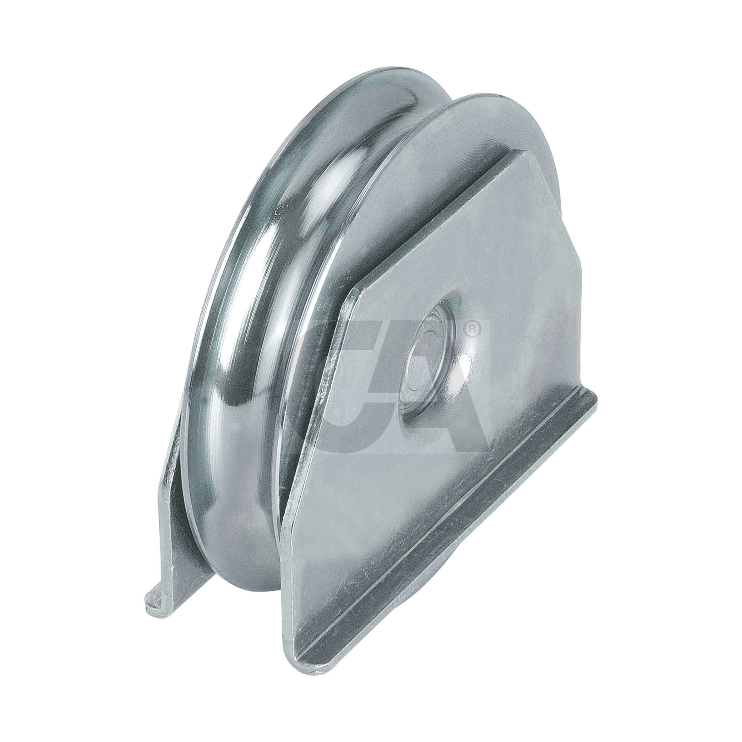 RUOTA 1 CUSCINETTO GOLA TONDA SUPPORTO LATERALE ZINCATA (BIN. Ø20) COMBI ARU041504ZB
