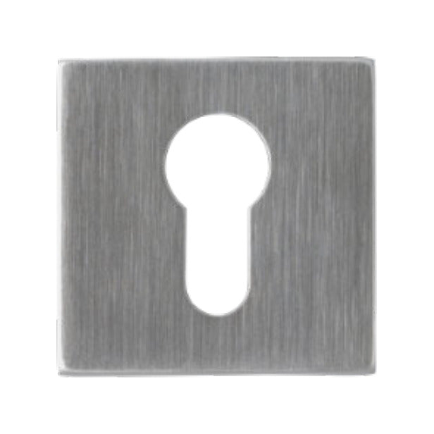 Bocchetta quadra foro Yale in acciaio inox La Valsabbia KR007PZ