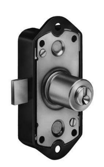 SERRATURA IN RESINA MARRONE AD ASTE ROTANTI PER ANTE CON CILINDRO DA 30MM MERONI 2193
