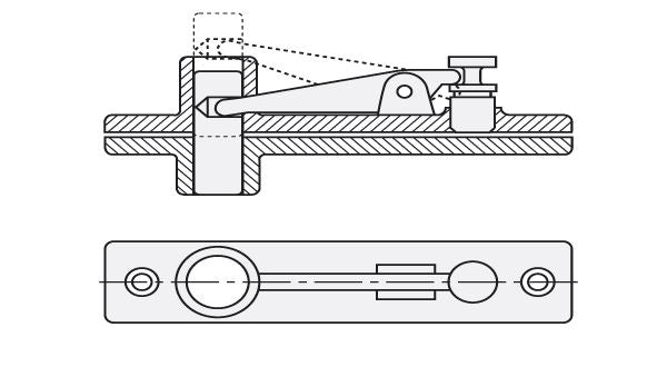 BRACCIO INFERIORE ASSA ABLOY AC8