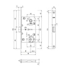 SERRATURA MONTANTE MEDIANA EVOLUTION AGB B0110250
