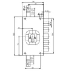 SERRATURA G 553 CILINDRO EUROPEO TRIPLICE MARRONE A 5 CATENACCI MOIA G553DX / G553SX