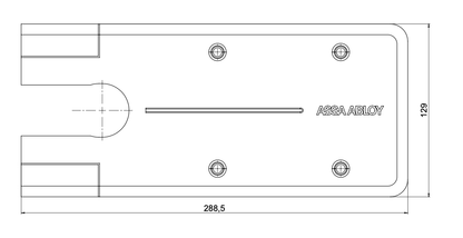 PIASTRA DI COPERTURA CHIUDIPORTA ASSA ABLOY AC534
