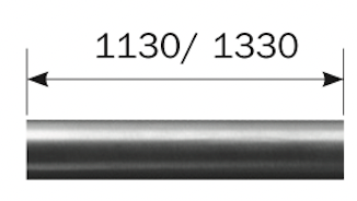 BARRA OVALE IN ACCIAIO INOX ISEO 945922