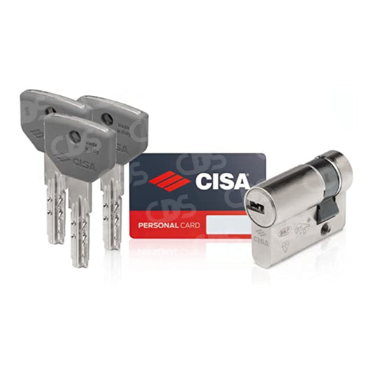 Mezzo cilindro sagomato ASIXP8 PRO CISA 0Q314 per sistemi di chiusura, componente professionale per chiusure e ferramenta